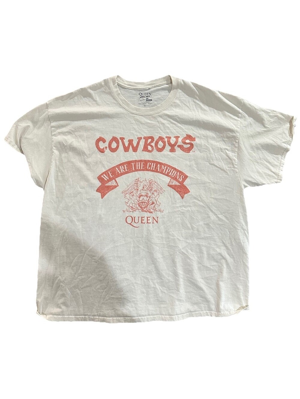 Queen Cowboys We Are The Champions Band T Shirt 2XL Official Merch
